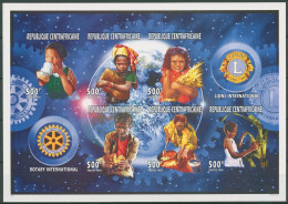 Zentralafrikanische Republik 1997 Rotary Lions 1816/21 B K Postfrisch (C29698) - Repubblica Centroafricana