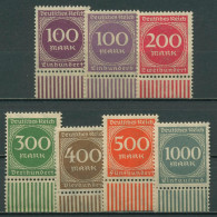 Dt. Reich 1923 Ziffern Im Kreis Walze 268/73 W UR Postfrisch, Mit 268 A+b - Unused Stamps