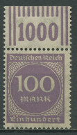 Deutsches Reich 1923 Ziffern Walzendruck Oberrand 268 B W OR 2'9'2 Postfrisch - Nuevos