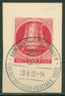 Berlin 1951 Freiheitsglocke, Klöppel Nach Links 77 Sonderstempel Briefstück - Usati