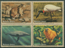 UNO Genf 1994 Gefährdete Tiere Präriehund Wal Affe 245/48 ZD Postfrisch - Unused Stamps