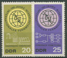 DDR 1965 Internationale Fernmeldeunion ITU 1113/14 Postfrisch - Ungebraucht