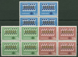 Portugal 1962 Europa CEPT Bienenwaben 927/29 4er-Block Postfrisch - Nuevos