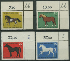 Bund 1969 Jugend: Pferde 578/81 Ecke 2 Oben Rechts Postfrisch (E823) - Unused Stamps