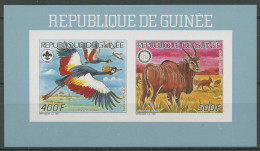 Guinea 1987 Tiere Elen Kronenkranich Rotary 1198/99 B K Postfrisch (C29764) - Guinea (1958-...)