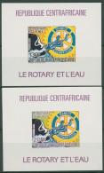 Zentralafrikanische Republik 1984 Rotary Block 315/16 B Postfrisch (C29700) - Centrafricaine (République)