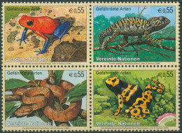 UNO Wien 2006 Gefährdete Tiere Frosch Chamäleon Boa 461/64 ZD Postfrisch - Unused Stamps