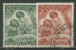 Berlin 1951 Tag Der Briefmarke 80/81 Mit BERLIN-Stempel - Usados