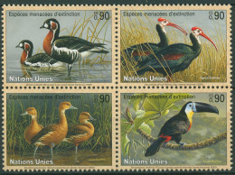 UNO Genf 2003 Gefährdete Tiere Vögel Gänse Tukan 466/69 ZD Postfrisch - Nuovi