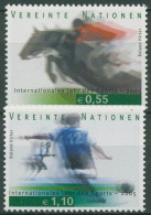 UNO Wien 2005 Jahr Des Sports Springreiten Fußball 441/42 Postfrisch - Nuovi