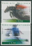 UNO Wien 2005 Jahr Des Sports Springreiten Fußball 441/42 Postfrisch - Unused Stamps