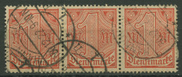 Dt. Reich Dienst 1920 Ohne Ablösungsziffer D 30 Waager. 3er-Streifen Gestempelt - Dienstmarken