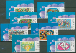 China 2000 Das Neue Jahrtausend Kinderzeichnungen 3148/55 Ecke Postfrisch - Unused Stamps