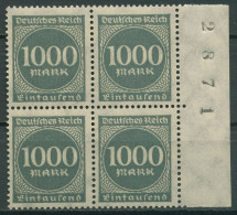 Deutsches Reich 1923 Ziffern Mit Bogenzählnummer 273 Bg.-Zähl-Nr. Postfrisch - Unused Stamps