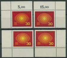 Bund 1969 Dt. Evangelischer Kirchentag 595 Alle 4 Ecken Postfrisch (E802) - Unused Stamps