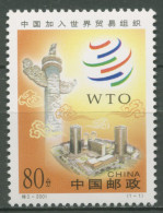 China 2001 Welthandelsorganisation WTO 3303 Postfrisch - Ungebraucht