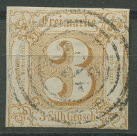 Thurn Und Taxis 1862/64 3 Silbergroschen 31 Gestempelt, Kl. Fehler - Afgestempeld