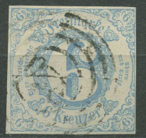 Thurn Und Taxis 1862/64 6 Kreuzer 33 IA Gestempelt, Dünn - Gebraucht