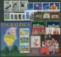 Lettland 1995 Jahrgang Komplett (393/19, Block 5/6) Postfrisch (SG61497) - Lettonie