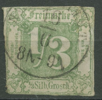 Thurn Und Taxis 1862/64 1/3 Silbergroschen 27 Gestempelt, Kl. Einriß - Afgestempeld