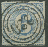 Thurn Und Taxis 1866 6 Kreuzer 53 Gestempelt, Minimal Dünn - Used