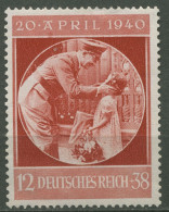 Dt. Reich 1940 51. Geburtstag Hitlers 744 Postfrisch, Kl. Dünne Stelle (R80731) - Ungebraucht