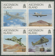Ascension 1992 10 J. Befreiung Falklands Militärflugzeuge 586/89 Postfrisch - Ascensión