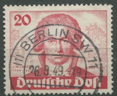 Berlin 1949 Goethejahr 62 Gestempelt, Kleiner Knick (R80776) - Usati