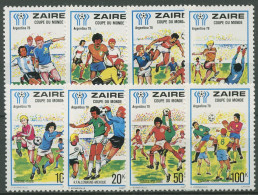 Kongo-Zaire 1978 Fußball-WM Argentinien Spielszenen 558/65 Postfrisch - Ungebraucht