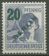 Berlin 1949 Grünaufdruck 66 Mit Neugummierung (R80779) - Ungebraucht