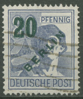 Berlin 1949 Grünaufdruck 66 Mit Wellenstempel (R80784) - Gebruikt
