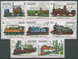 Kongo - Zaire 1980 Eisenbahn Lokomotiven 622/29 Postfrisch - Ungebraucht