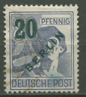 Berlin 1949 Grünaufdruck 66 Gestempelt, Etwas Verfärbt (R80786) - Usados