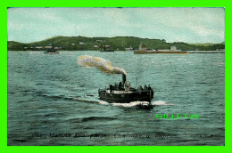 SHIP, BATEAUX - MARINE FRANÇAISE - CHALOUPE À VAPEUR - L. V. & CIE. - CIRCULÉE En 1918 - AQUA PHOTO - - Other & Unclassified