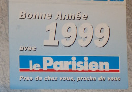 Petit Calendrier  De Poche 1999 Journal Le Parisien - Formato Piccolo : 1991-00