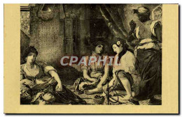 CPA Delacroix Femmes A Alger Dans Leur Apaprtement Paris Musee Du Louvre - Malerei & Gemälde