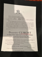 Douairiere Dumont Nee Van Der Noot De Moorsel Veuve Ball Esquire Et (2) Cumont *1887 Chateau De Moorsel +1929 Moorsel De - Obituary Notices