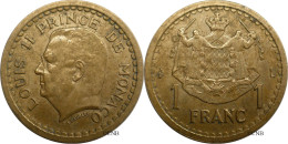 Monaco - Principauté - Louis II - 1 Franc ND (1945) - TTB/XF45 - Mon6532 - 1922-1949 Louis II.