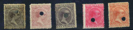 España - Lote De Sellos De Correos Usados En Telégrafos (1889) - Unused Stamps