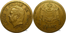 Monaco - Principauté - Louis II - 1 Franc ND (1945) - TTB/XF45 - Mon6728 - 1922-1949 Louis II