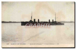 CPA Bateau Jurien De La Graviere Croiseur Cuirasse - Guerra