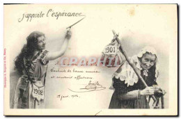 CPA Fantaisie Femme 1901 1902  - Mujeres