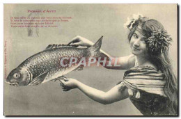 CPA Fantaisie Femme Poisson D&#39Avril  - Mujeres