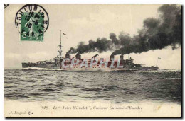 CPA Bateau Le Jules Michelet Croiseur Cuirasse D&#39escadre - Warships