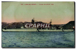 CPA Bateau Jean De Vienne Croiseur De Premier Rang - Warships