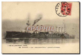 CPA Bateau Toulon La Jeanne D&#39Arc Grand Croiseur - Oorlog