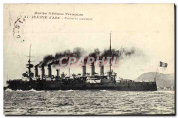 CPA Bateau La Jeanne D&#39Arc Croiseur Cuirasse - Guerra