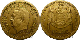 Monaco - Principauté - Louis II - 1 Franc ND (1945) - TTB+/AU50- Mon6731 - 1922-1949 Louis II.