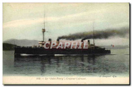 CPA Bateau Le Jules Ferry Croiseur Cuirasse - Warships
