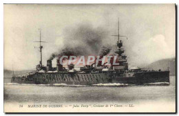 CPA Bateau Jules Ferry Croiseur De 1ere Classe - Guerra